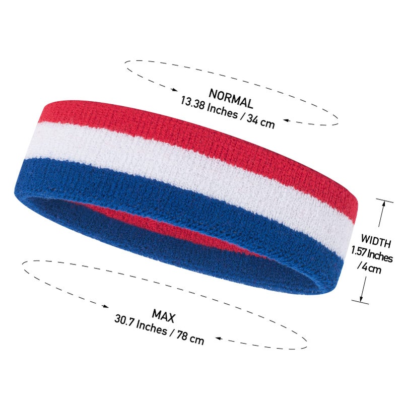 ONUPGO Kids Sweatbands Toddler Headband Wristband Set - Athletic Cotton Baby Sweat Band for Kids Youth Baby (1 Headband + 2 Wristbands) - Image 3